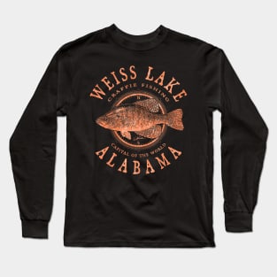 Weiss Lake, Alabama, Crappie Fishing Long Sleeve T-Shirt